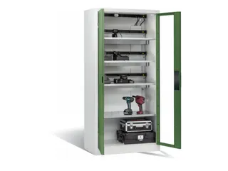 acculaadkast,HxBxD 1950x930x500mm,15stekkerdozen 230 V,ventilator - 2