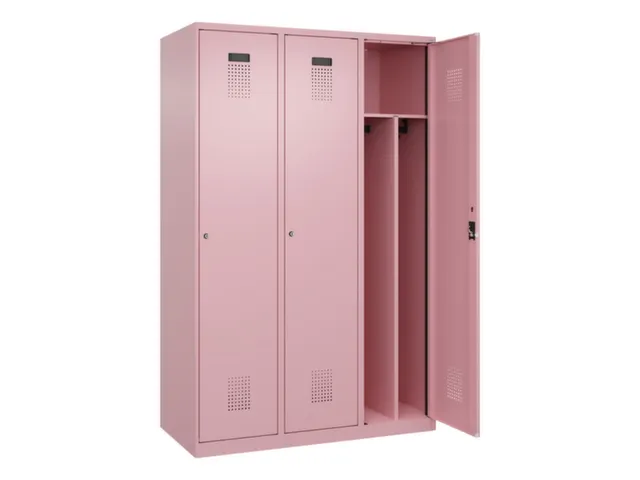 locker voor scheiding van kleding,HxBxD 1850x1200x500mm,3vak