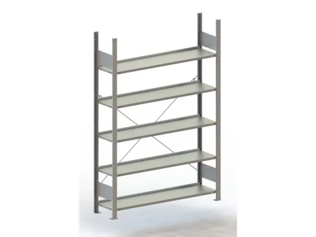 Inhaakstelling basisveld HxBxD 1850x1306x336mm 5legborden vaklast 80kg