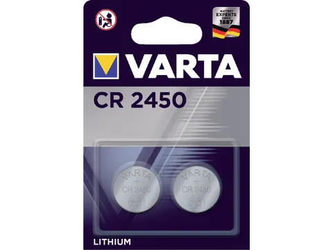 Batterij Varta knoopcel CR2450 lithium blister à 2 stuks