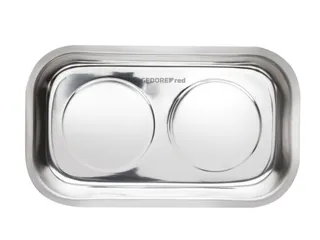 R19102000 Roestvrijstalen magneetbak 2x magneet 240x140mm - 1