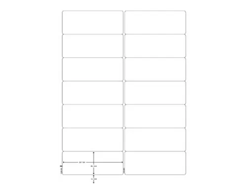 Q-Connect Multi-purpose etiketten A4 99,1x38,1mm Wit 1400 stuks