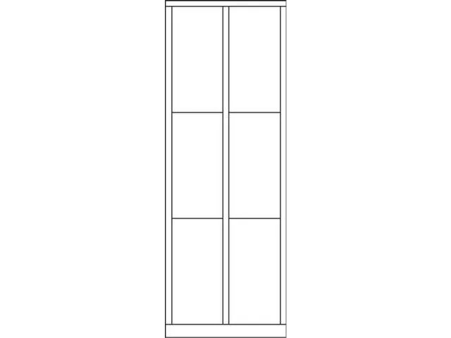 armoire multicases,HxlxP 1850x800x500mm,RAL7035,face avant RAL5012