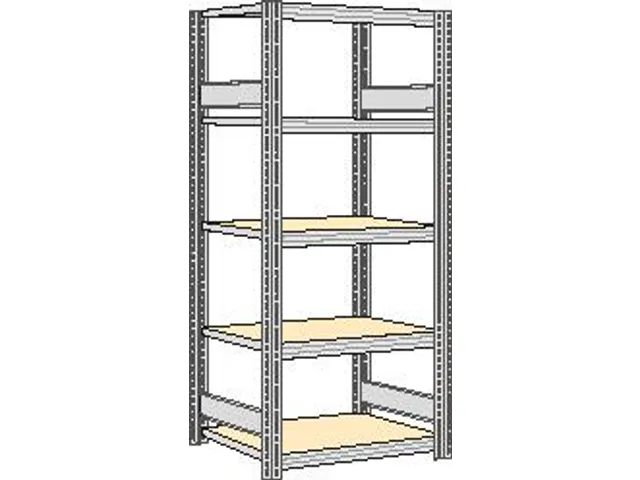 magazijnstelling,grondveld,HxBxD 2000x931x526mm,vakl. 250kg