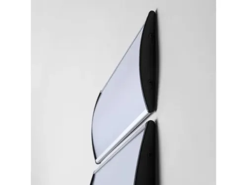 OUTLET Deurbord A3 Curved Aluminium Zwart