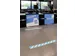 Vloersticker Zonder Tekst 90X1000Mm Wit/Blauw