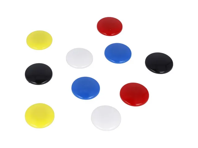 Magneet Westcott assorti pak à 10st. Ø 30x8mm, 900g
