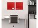 glasmagneetbord Sigel Artverum 48x48x1.5cm rood - 8