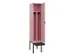 locker met bank,voor scheiding van kleding,HxBxD 2120x400x815mm,1vak