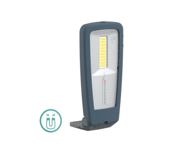 accu-werklamp,1 COB-led,200lumen,spot 75lumen,display-weergave