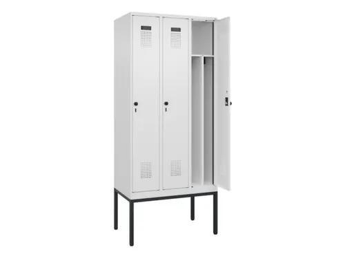 locker voor scheiding van kleding,HxBxD 2120x900x500mm,3vak