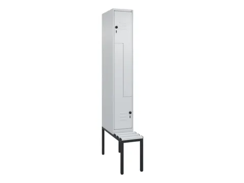 Z-garderobekast,HxBxD 2120x300x815mm,2vak,vak B 300mm,draaigrendel