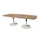 Linesto vergadertafel 240x120 deens ovaal honey castello 25mm wit