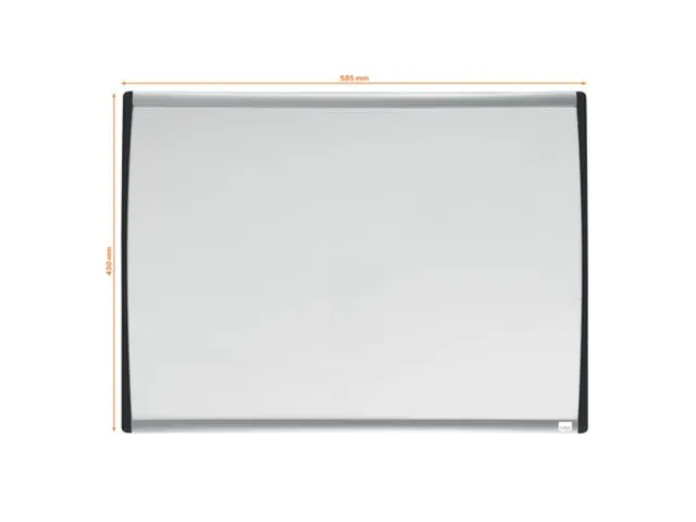 Nobo droog uitwisbaar whitebord met gewelfde lijst 58.5x43cm