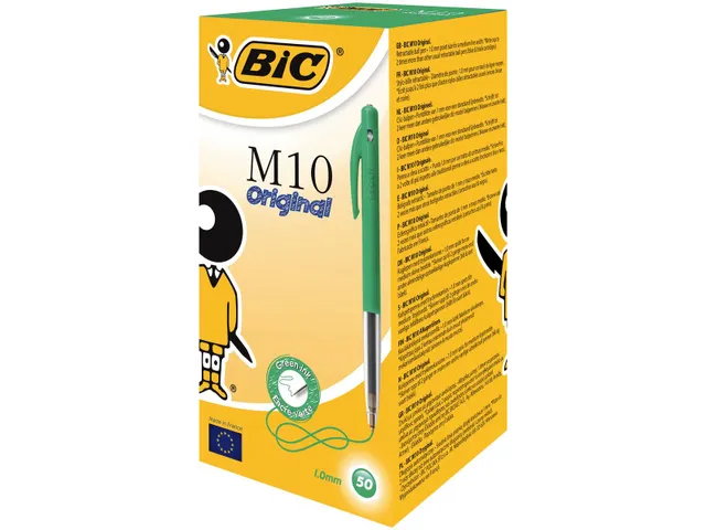 Balpen Bic M10 medium groen