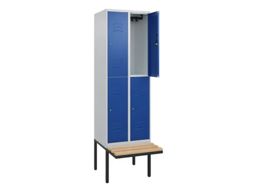 Dubbeldekse dekenkist,HxBxD 2120x600x815mm,2x2vak.,vak B 300mm