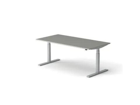 Elektrisch ihv bureau HxBxD 640-1300x1800x900mm blad grijs