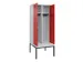 locker met bank,voor scheiding van kleding,HxBxD 2120x800x815mm,2vak