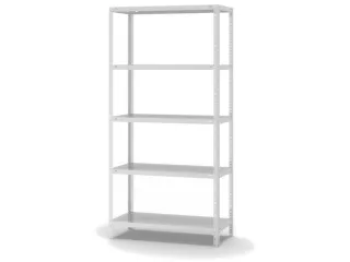 magazijnstelling,grondveld,HxBxD 2000x1000x400mm,vaklast 125kg - 2