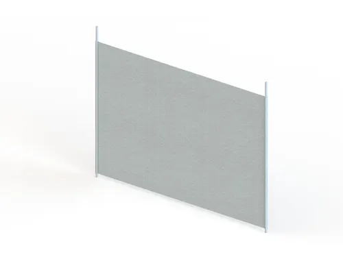 scheidingsplaat,v. inhaakstelling,HxD 400x500mm,doorgaand,staal