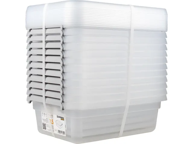 Donau Home Voedseldoos 8,5 Liter transparant kunststof