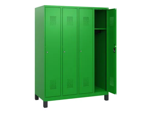 schoollocker,HxBxD 1630x1200x500mm,4vak,vak B 300mm,cil.-slot,voeten