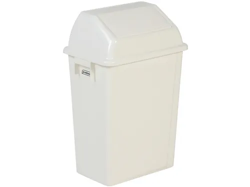 afvalbak,40l,HxBxD 600x395x276mm,wandmontage,romp PP wit