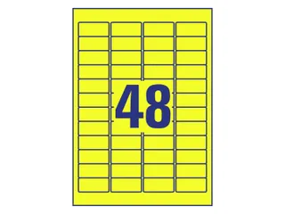 Avery Zweckform Ultra sterk etiket L6103-20 45.7x21.2mm Geel 960 stuks - 3