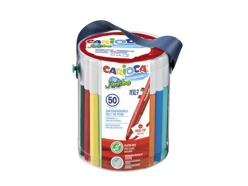 Viltstift Carioca Jumbo maxi assorti set à 50 stuks