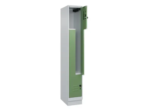 Z-garderobekast,HxBxD 1950x300x500mm,vak B 150/300mm,draaigrendel
