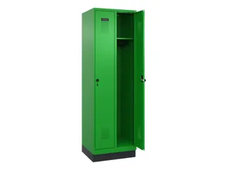 locker,HxBxD 1950x600x500mm,2vak,vak B 300mm,draaigrendel,sokkel - 2
