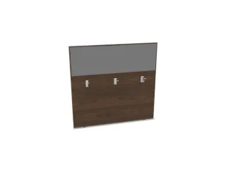 baliepaneel bureau aanbouw achter NV bruin hickory BN8078-grijs 1200mm - 1