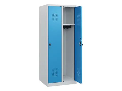 schoollocker,HxBxD 1530x600x500mm,2vak,vak B 300mm,draaigrendel