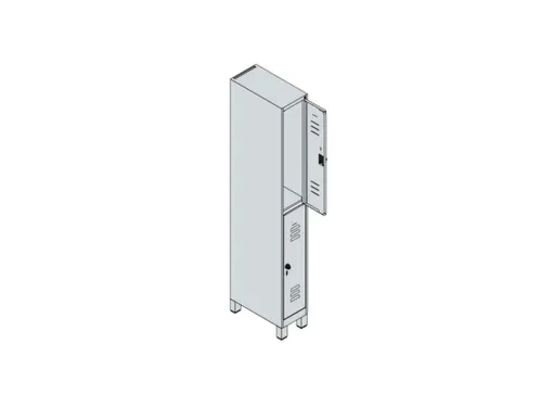 dubbeldekse locker,HxBxD 1950x250x500mm,1x2vak.,vak B 250mm