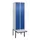 locker met bank,HxBxD 2120x600x815mm,2vak,vak B 300mm,draaigrendel