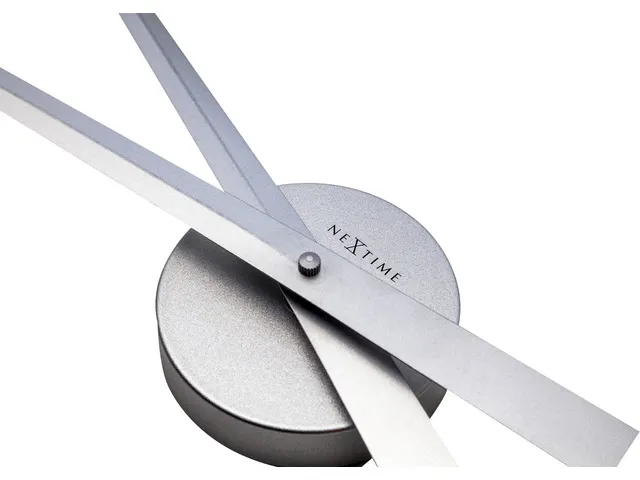 Horloge murale NeXtime Hands Ø85cm aluminium/argent