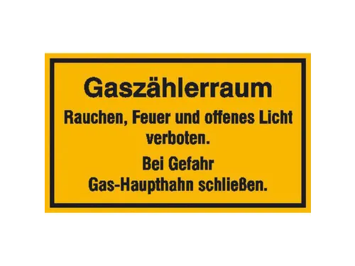 aanwijzingsbord,Gasmeterkamer,aluminium gemerkt,gemoffeld