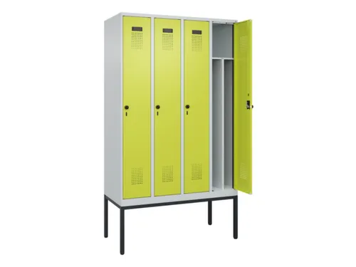 locker voor scheiding van kleding,HxBxD 2120x1200x500mm,4vak