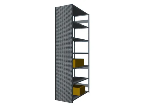 zijwand,v. inhaakstelling,HxD 3000x600mm,verzinkt,perforatieplaat