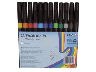 Viltstift Assorti Pak Van 12 Stuks - 1