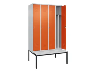 locker voor scheiding van kleding,HxBxD 2120x1200x815mm,4vak - 2