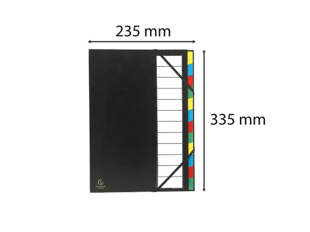 Sorteermap Ordonator Harmonika 12vak zw.