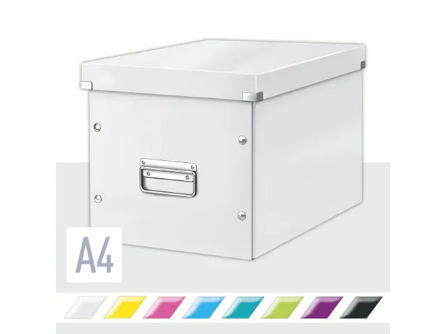 Click & Store WOW Kubus Grote Opbergdoos Wit 80% gerecycled karton