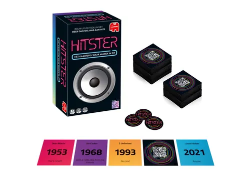 Jumbo Muziekspel Hitster 16+ het kaartspel waar muziek in zit