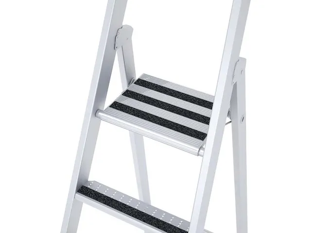 veiligheidsladder,eenzijdig,3treden m. R13-laag,Stand H 0,8m