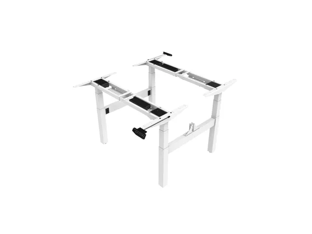 Piètement bureau assis-debout réglage électrique duo 180cm blanc