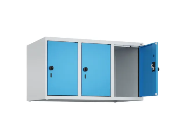opzetkast,v. locker,3vak.,vak B 300mm,HxBxD 500x900x500mm,draaigrendel