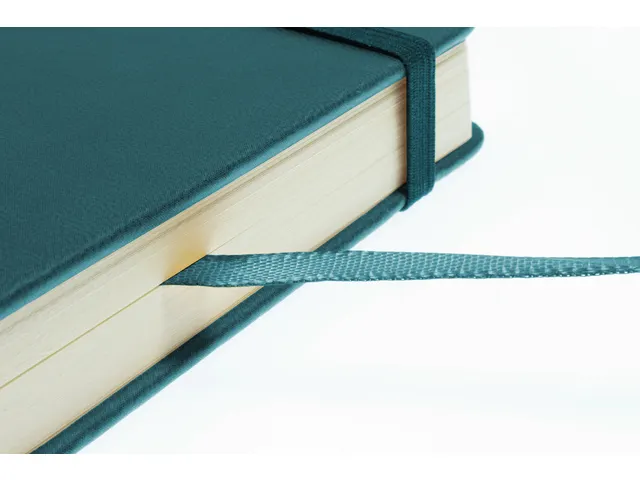 Schetsboek Kangaro A4 dark turquoise PU HC 80 vel 140gr roomwit met el