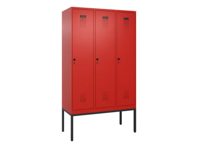 locker voor scheiding van kleding,HxBxD 2120x1200x500mm,3vak