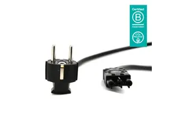 Kabel GST18 vrouw naar Schuko 2m - 103 Zwart